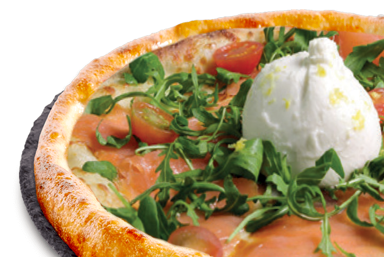 Pizza Burrata Saumon